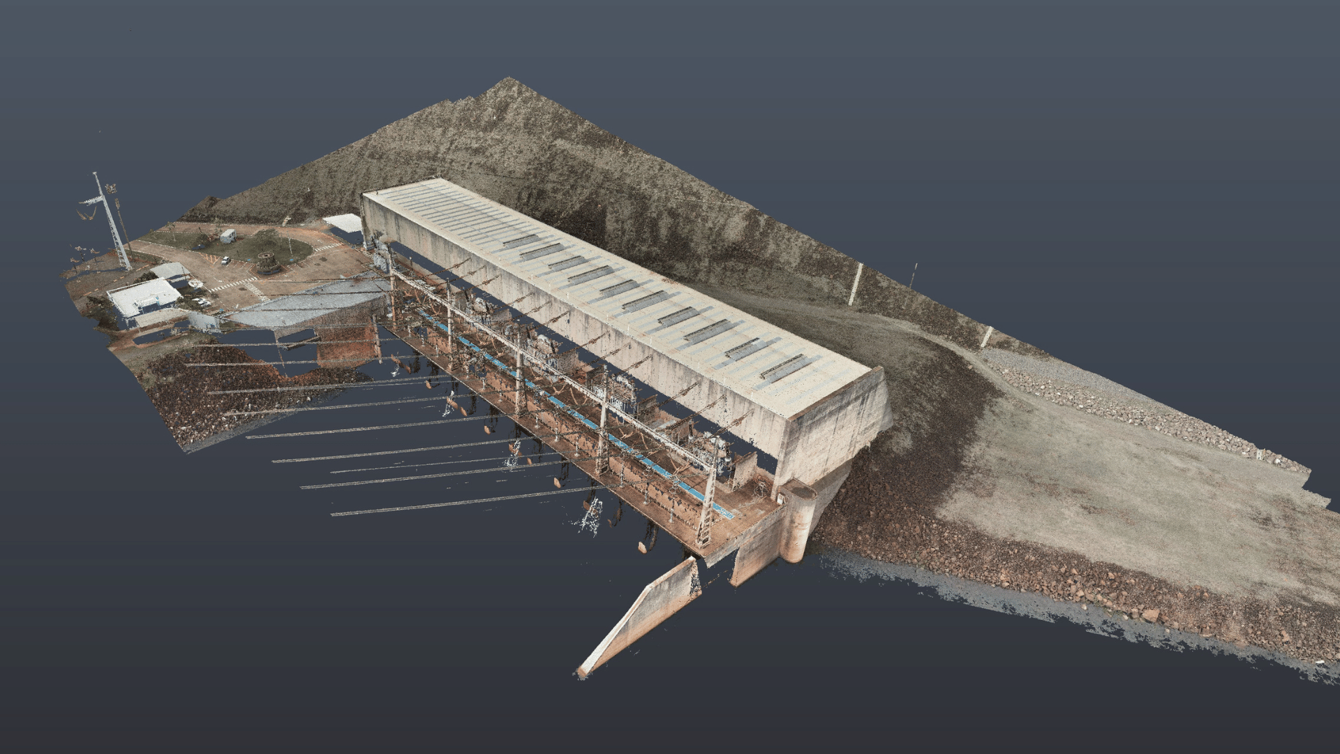 nuvem de pontos uhe capivara